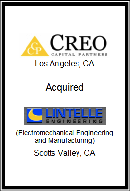 Lintelle Engineering – Creo Capital Partners