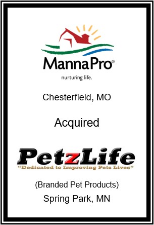 Manna Pro Products, LLC – PetzLife Products, Inc.